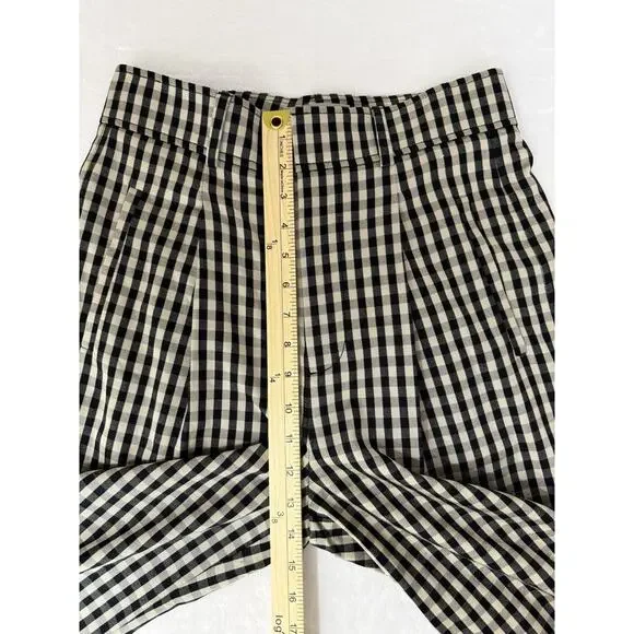 Everlane The Draper Pleated Pant In Buttersmooth Color Checkered Size 2S - Picture 12 of 14